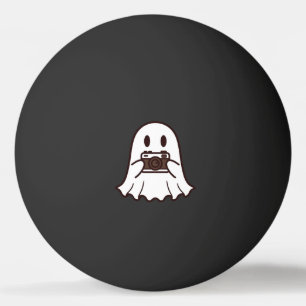 Cute Halloween Ghost Photographer Ping Pong Ball