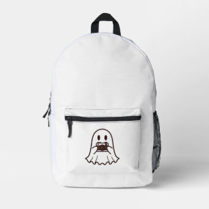 Cute Halloween Ghost Photographer Printed Backpack
