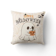 Cute Halloween Ghost Pillow