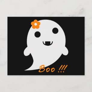 Cute Halloween Ghost Postcard