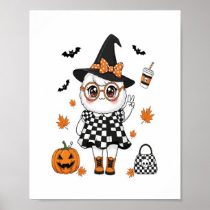 Cute Halloween Ghost Poster