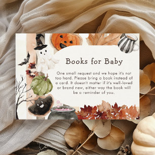 Cute Halloween Ghost Pumpkin Books for Baby Enclosure Card