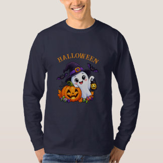 Cute Halloween Ghost Pumpkin Shirt