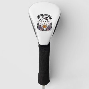 Cute Halloween Ghost Pumpkin Vintage Shirt Design_ Golf Head Cover