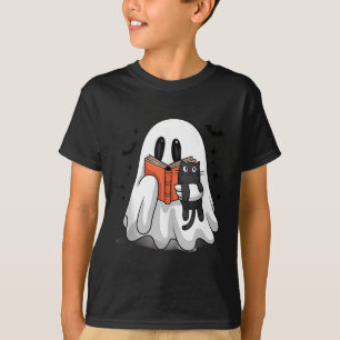 Cute Halloween Ghost Reading Book Tank Top_1 