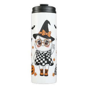 Cute Halloween Ghost Thermal Tumbler