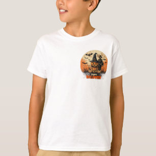 Cute Halloween Ghost with Pumpkin Funny Spooky T-S T-Shirt