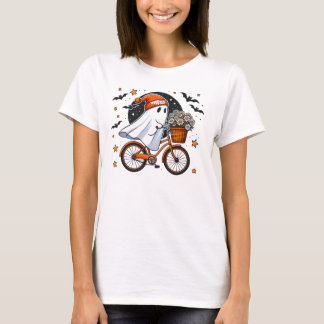 Cute Halloween Ghost Womens Halloween T-Shirt