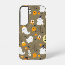 Cute Halloween Ghosts and Pumpkins