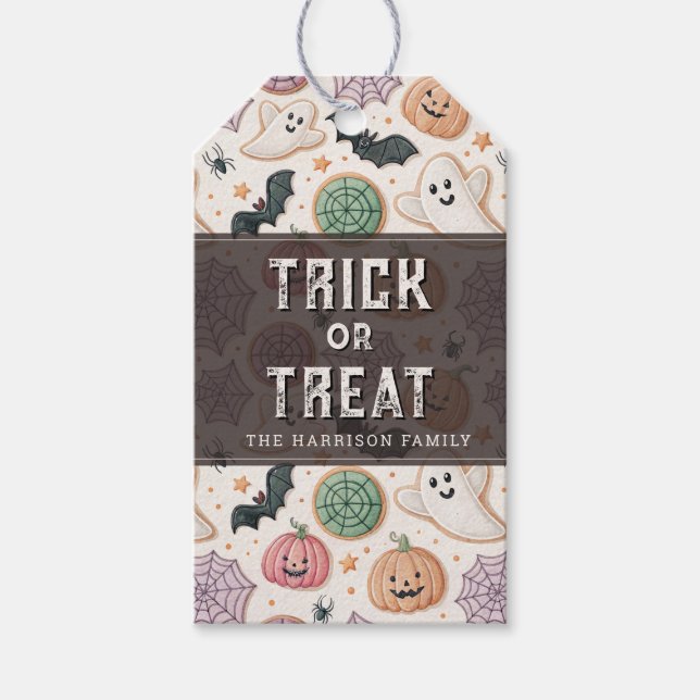 Cute Halloween Gift Tags (Front)