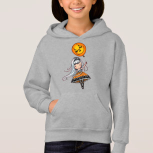 Cute Halloween Girl with Balloon Art