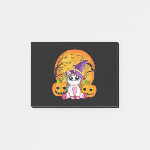 Cute Halloween Girls Witchy Unicorn Halloween Post-it Notes
