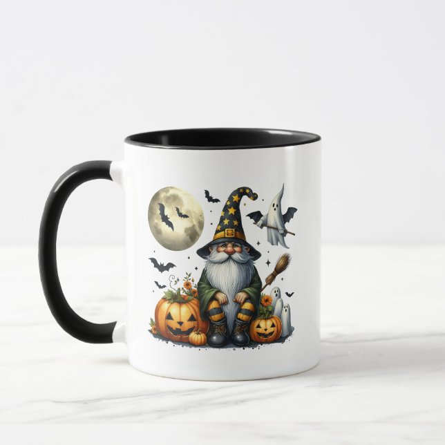 🎃 Cute Halloween Gnome – Perfect Gift Mug (Left)