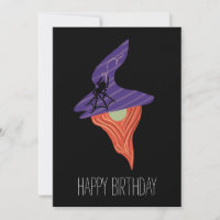 Cute Halloween Gnome Spider Happy Birthday