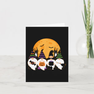 Cute Halloween Gnome Spooky Gardening Trick Or Tre Card