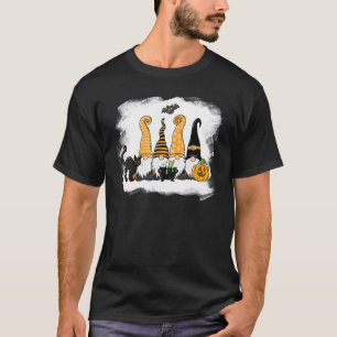 Cute Halloween Gnome Spooky Gardening Trick Or Tre T-Shirt