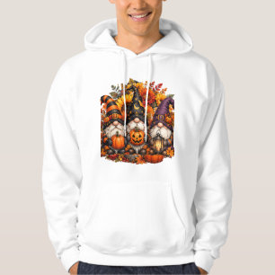 Cute Halloween Gnome Trio Pumpkins Hoodie