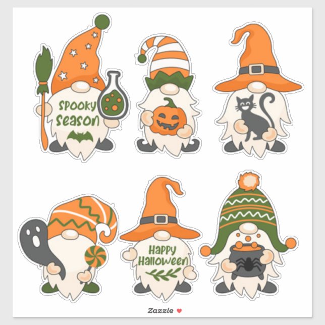 Cute Halloween Gnomes  (Sheet)
