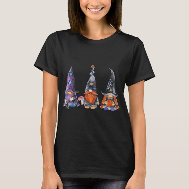 cute Halloween Gnomes T-Shirt (Front)