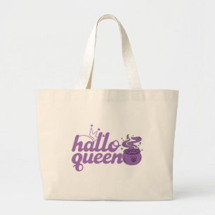 Cute Halloween, Halloween Queen, Halloqueen, Retro Large Tote Bag