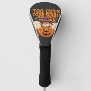 Cute Halloween Hamster Pumpkin Ghost Design_1 Golf Head Cover