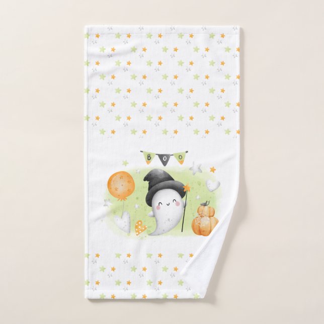 Cute Halloween Hand Towel Little Boo Baby Ghost (Hand Towel)