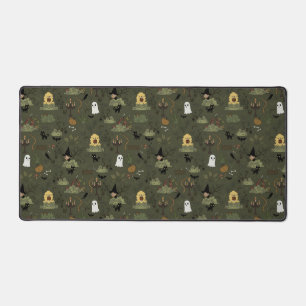 Cute Halloween Haunted Forest Pattern Desk Mat