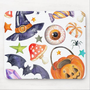 Cute Halloween illustration Mouse Mat