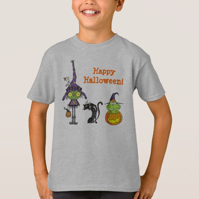 Cute Halloween Images Kids T-Shirt (Front)