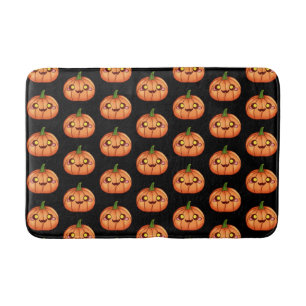 Cute Halloween Jack O Lantern  Bath Mat