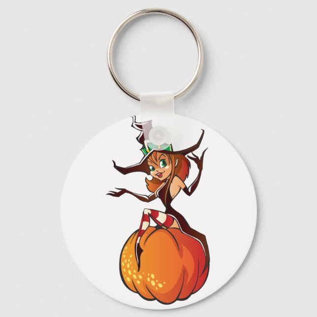 Cute Halloween Key Ring (Front)