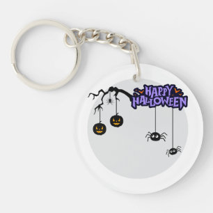 Cute Halloween Keytags Ghosts, Pumpkins Key Ring