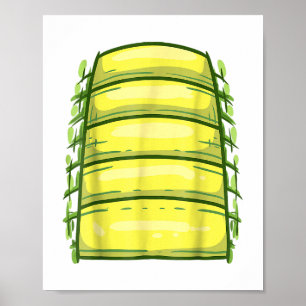 Cute Halloween Kids Front Alligator Belly Crocodil Poster