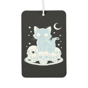 Cute Halloween Kitten Cat Gothic Aesthetic Essenti Car Air Freshener