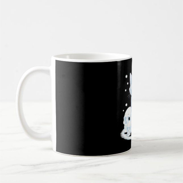 Cute Halloween Kitten Cat Gothic Aesthetic Essenti Coffee Mug (Left)