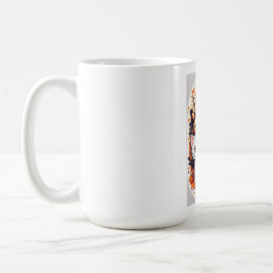 Cute Halloween Kittens with Pumpkin Card - 3 Cats Coffee Mug