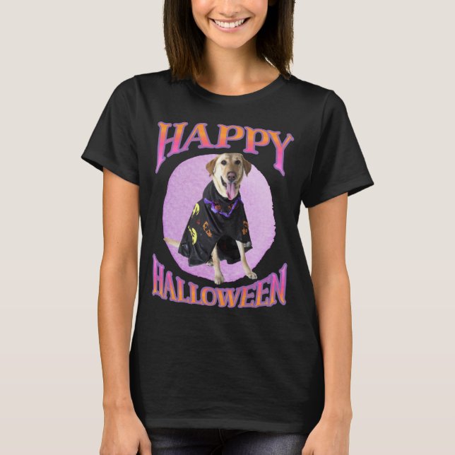Cute Halloween Labrador T-Shirt (Front)