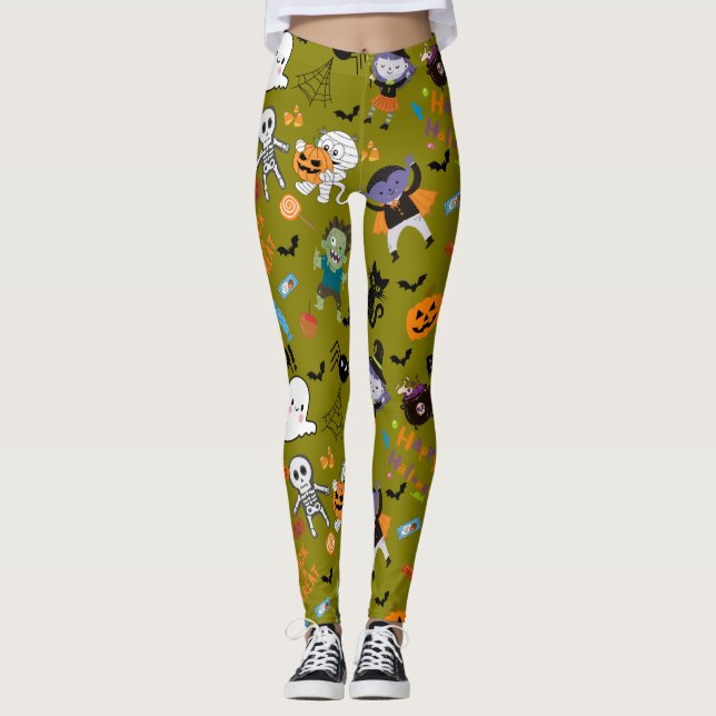 Cute Halloween Leggings (Front)