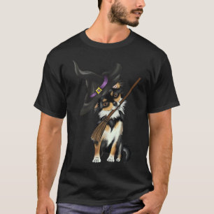 Cute Halloween Long Hair Chihuahua Which Dog Costu T-Shirt