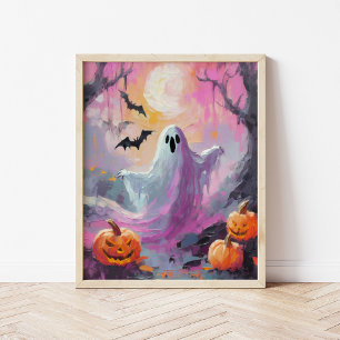 Cute Halloween Modern Art Poster