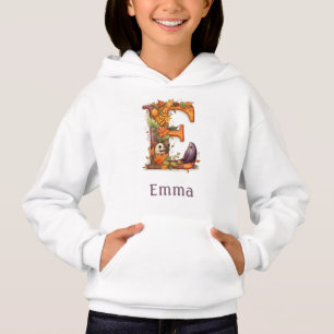 Cute Halloween Monogram Letter E Hoodie