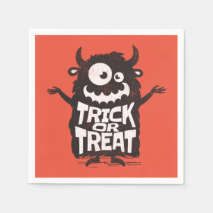 Cute Halloween monster Napkin