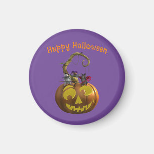 Cute Halloween Mouse Trio Magnet