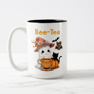 Cute Halloween Mug Boo-Tea Ghost Bat Cat