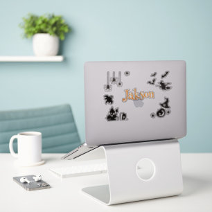Cute Halloween Name Sticker – Personalised Spooky 