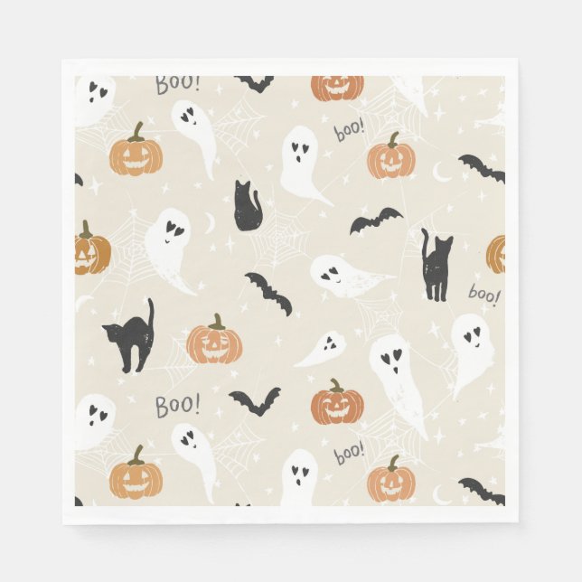 Cute Halloween Napkins and Party Supplies (Front)