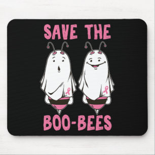 Cute Halloween October Breast Cancer Awareness Sav Mouse Mat