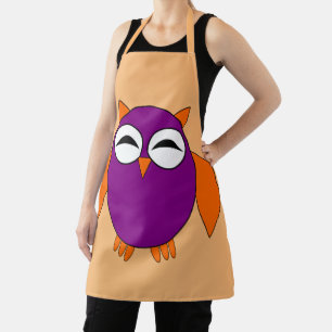 Cute Halloween Owl Apron