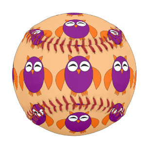 Cute Halloween Owl Baseball