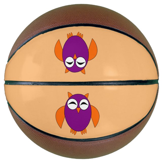 Cute Halloween Owl Basketballs (Front)